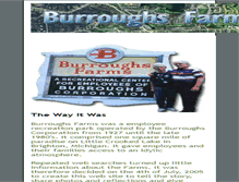 Tablet Screenshot of burroughsfarms.com